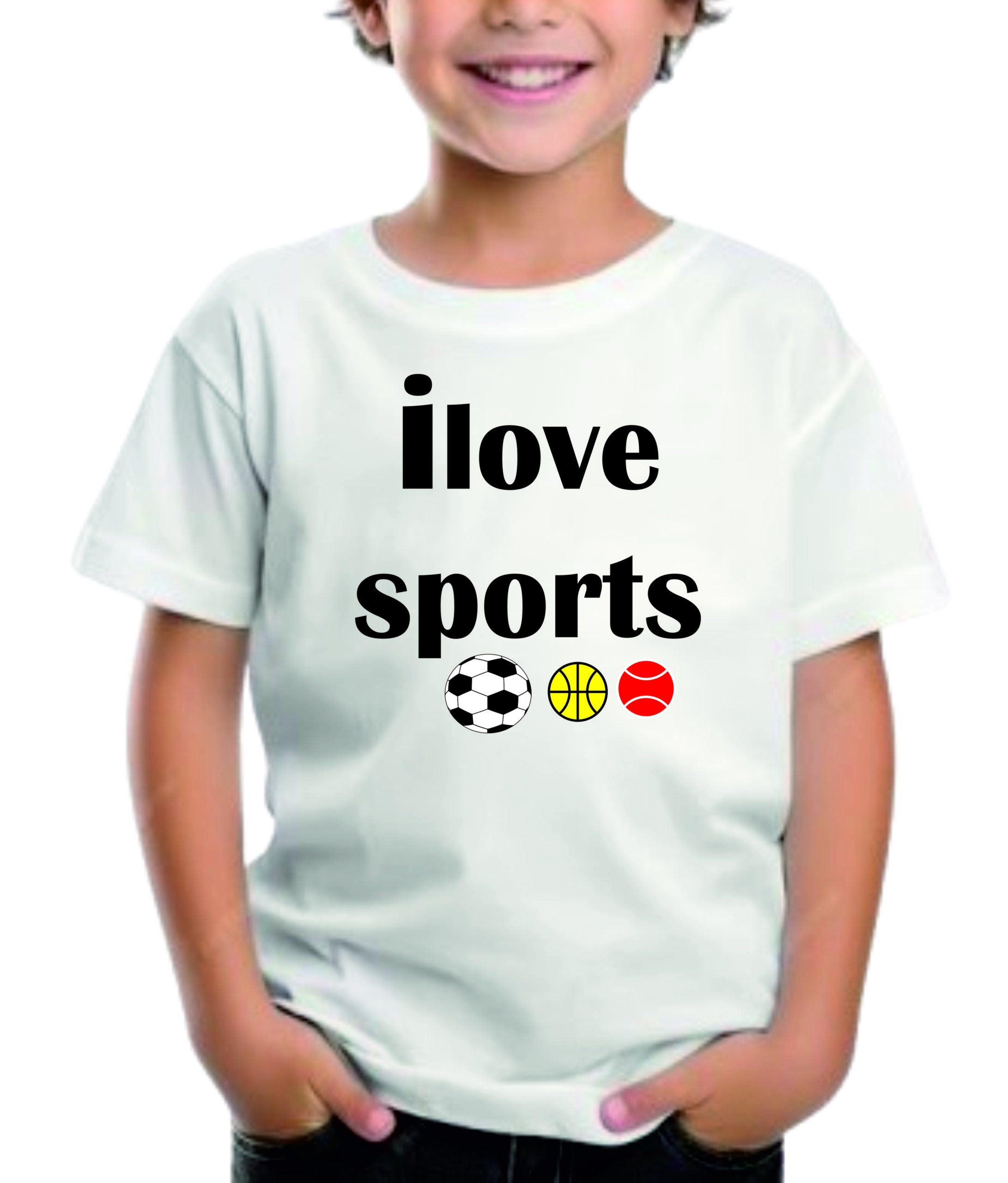 I love sports (Dryfeet Tshirt For kids)