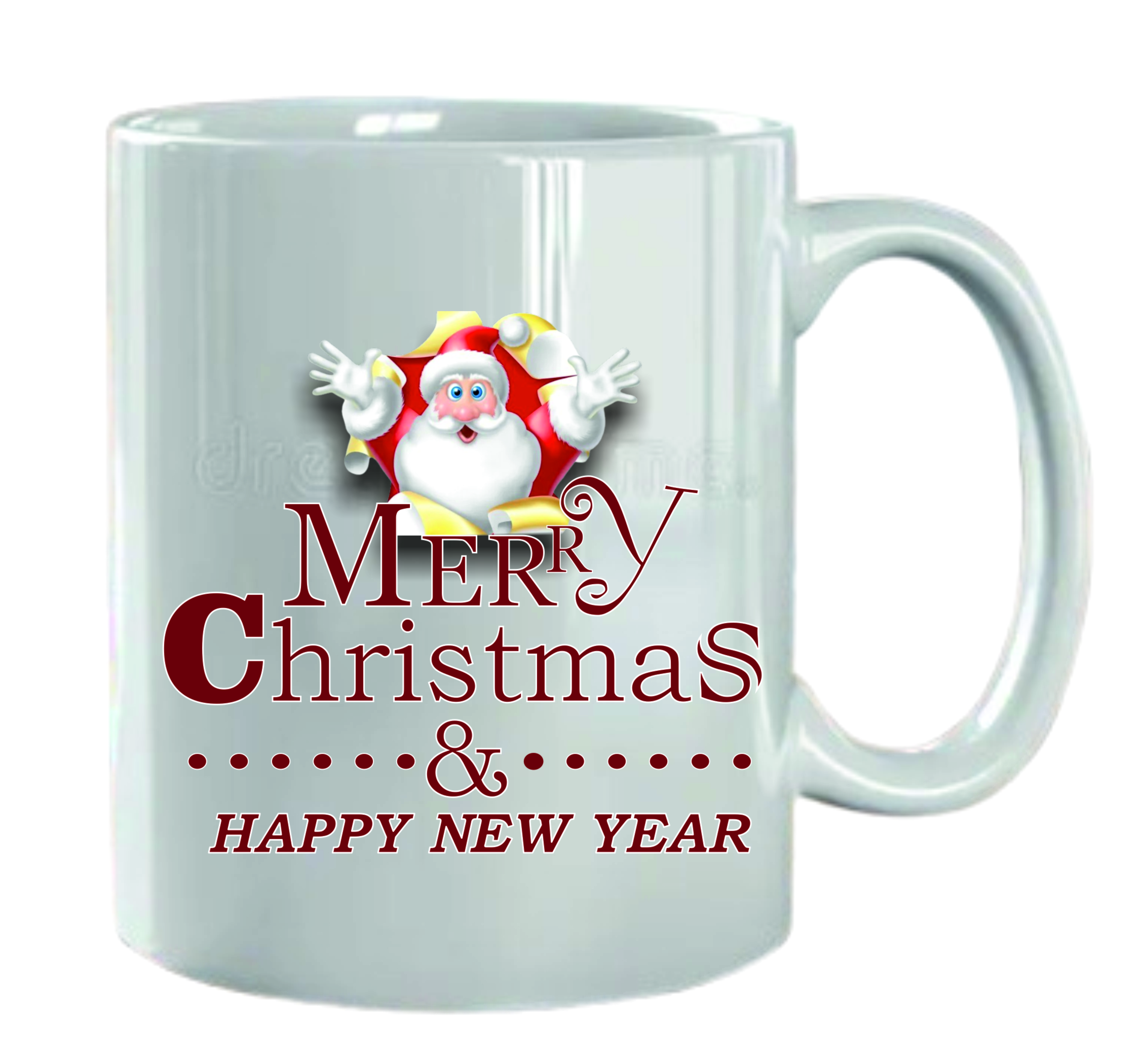 White Printed Coffee Mug