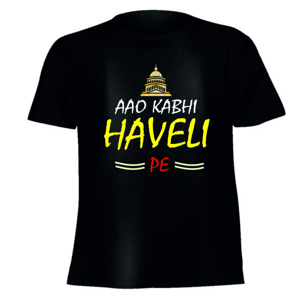 aao kabhi haveli pe black shirt