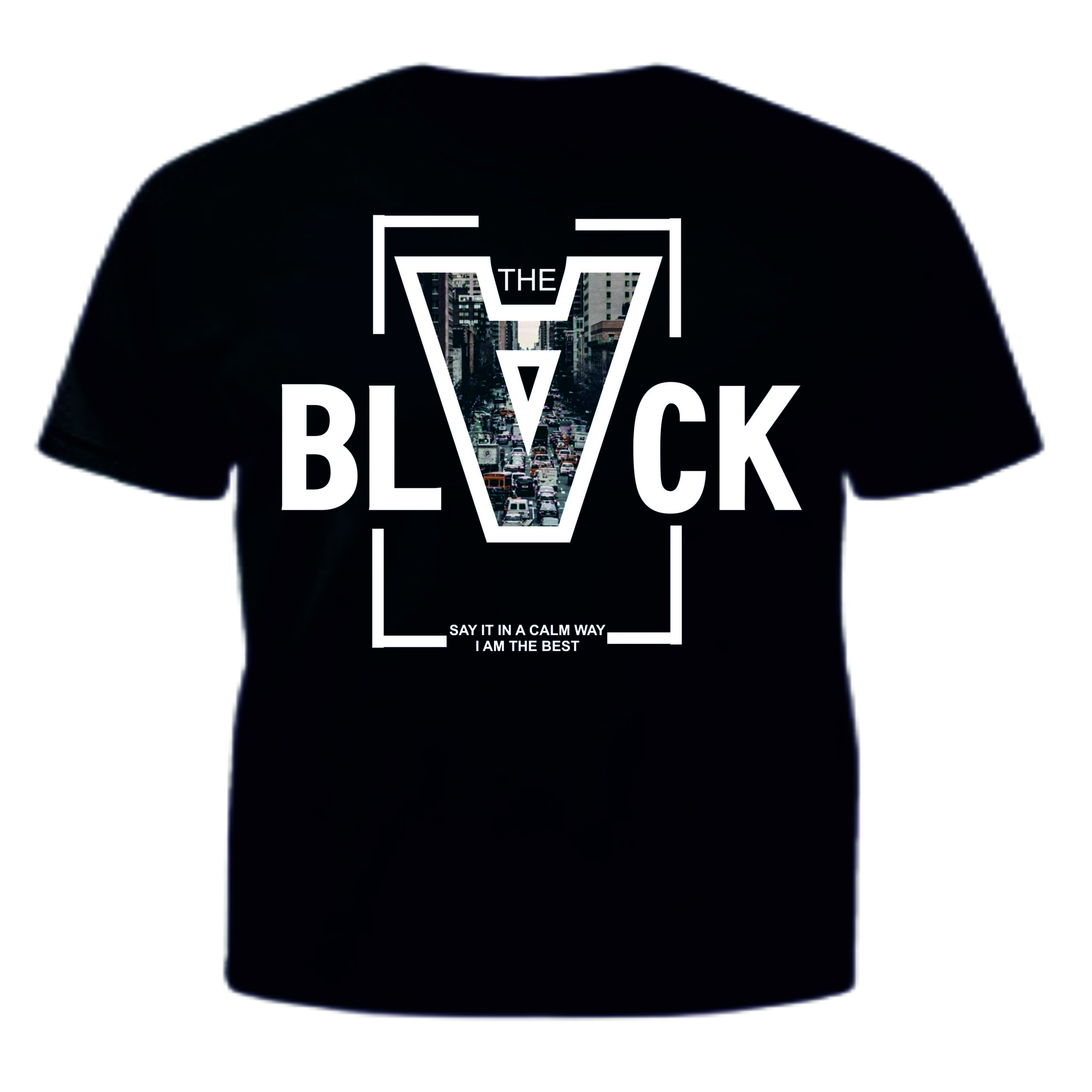 (THE BLACK) DESIGN COTTON T-SHIRTS