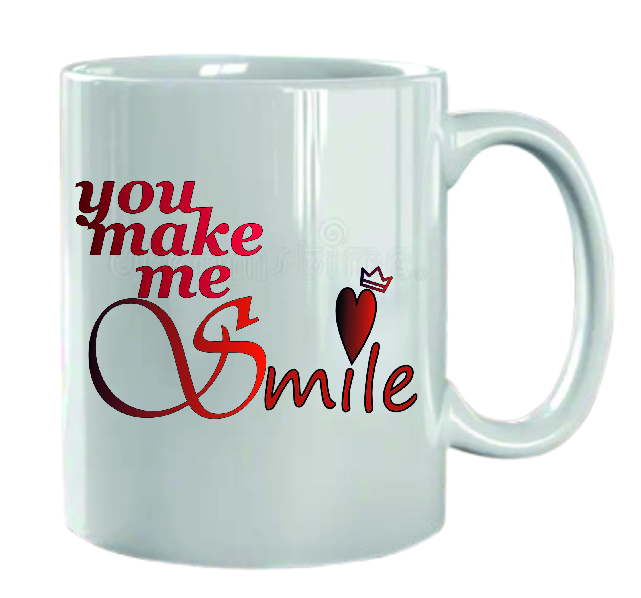 You Make me Smile (Printed Ceramic Mug)