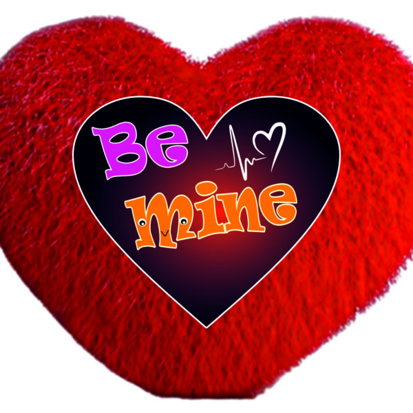Heart shape Cushion Be Mine
